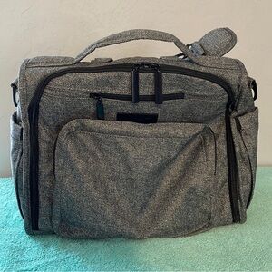 JuJuBe B.F.F Multi-Function Convertible Diaper Backpack/Messenger Bag - Gray
